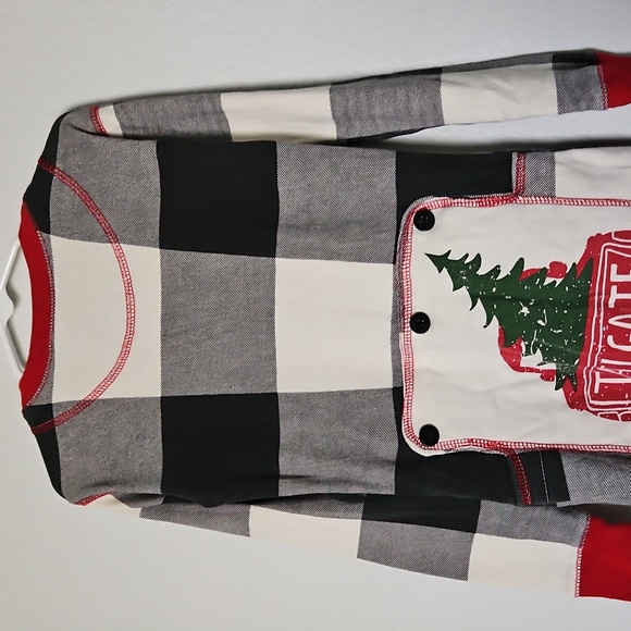Lazy One Tailgate Unisex Kids Onsie Flapjack Christmas Pajamas Long Johns 8 - Picture 8 of 11